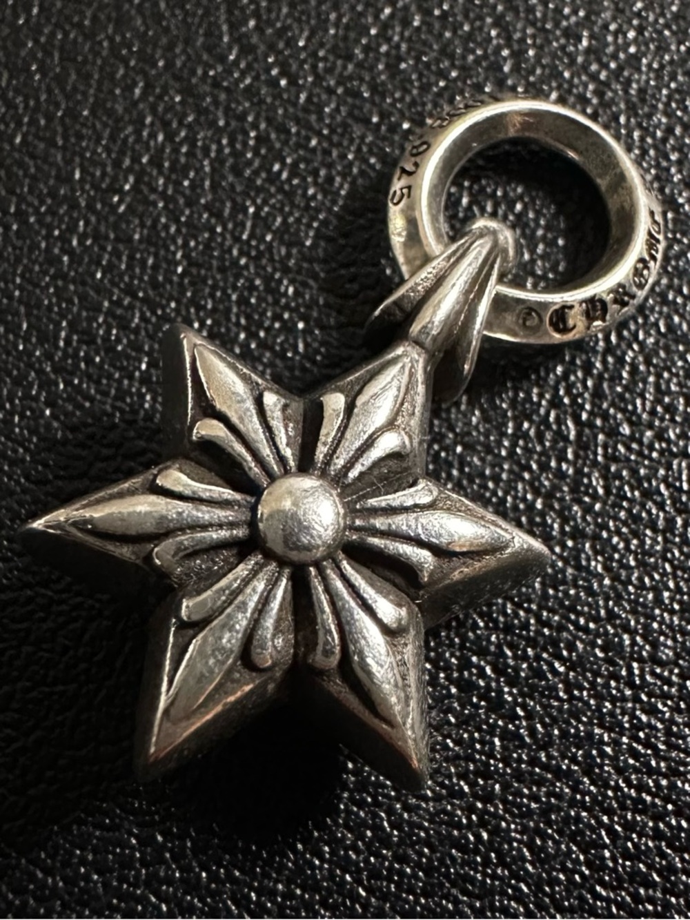 Chrome Hearts Tiny Star Charm Pendant 925 Sterling Silver 6.4g